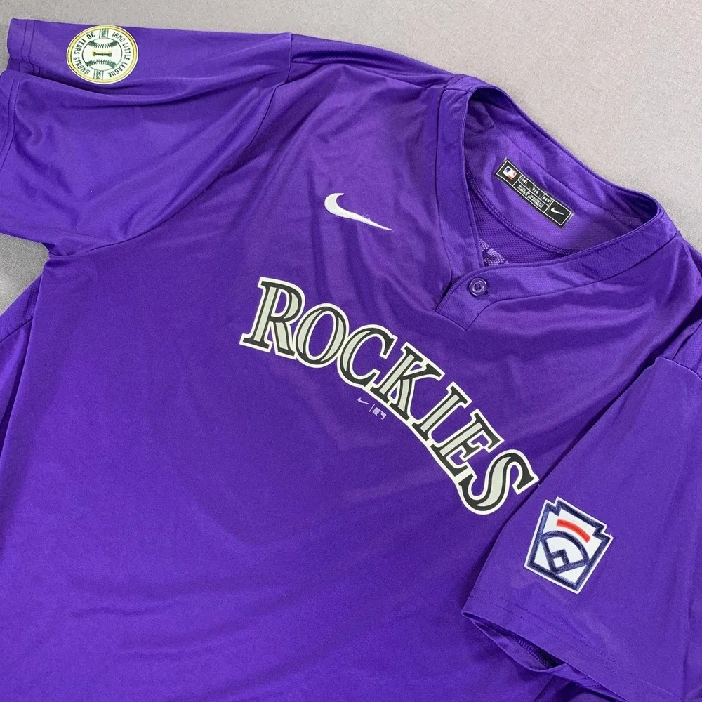 IRMO South Carolina Rockies Shirt Men XXL Purple Baseball Nike Little League Top